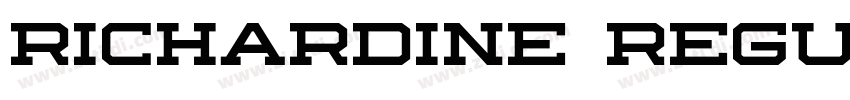 Richardine Regular字体转换 Richardine Regular字体转换
